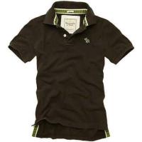 heren abercrombie and fitch korte polo t-shirt moose logo koffie Outlet Haarlem h2n4v534